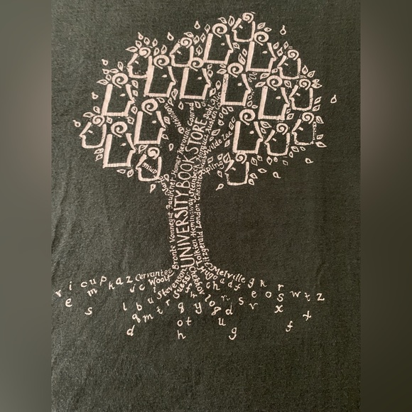 Men’s Large (Unisex) All Cotton, PreShrunk “University BookStore” Green T-shirt - Picture 2 of 7